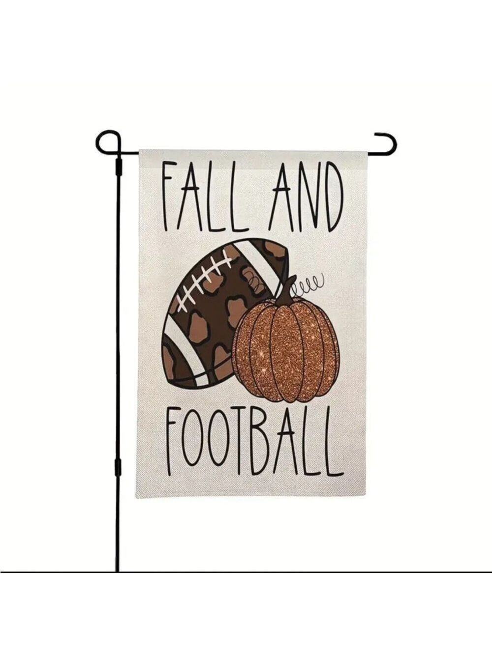 Fall & American Football Print Garden No Flagpole 12×18 Inches NIP